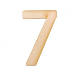Ξύλινος Αριθμός 7 4cm