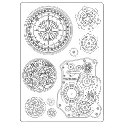 Καλούπι Σιλικόνης Around the world mechanisms A6 - Stamperia