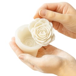  Καλούπι Σιλικόνης Παιώνια 6.5cm για Χειροποίητες Δημιουργίες
