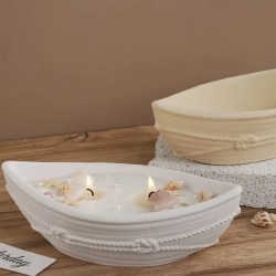 Καλούπι Σιλικόνης Βάρκα 17.7x10.3x5.7cm για Υγρό Γυαλί, Κεριά & Πορσελάνη