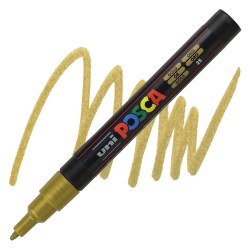 Μαρκαδόρος για όλες τις επιφάνειες Uni Paint POSCA 0.9-1.3mm - Χρυσό