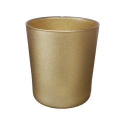 Ποτήρι γυάλινο για κερί 250ml - Χρώμα Χρυσό Ματ