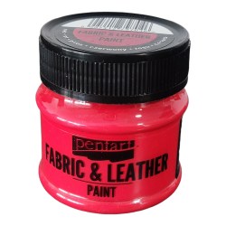 Χρώμα Δέρματος και υφάσματος 50 ml Pentart - Red