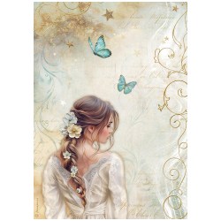 Ριζόχαρτο Masquerade Lady Butterfly A4 Stamperia