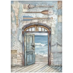 Ριζόχαρτο Silent Sea - Door A4 Stamperia