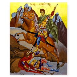 Ριζόχαρτο A3 – Άγιος Δημήτριος Καβαλάρης για Decoupage