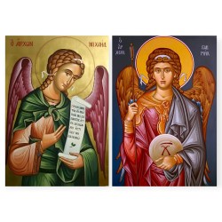 Ριζόχαρτο A3 – Αρχάγγελοι Μιχαήλ & Γαβριήλ | Decoupage Εικόνες