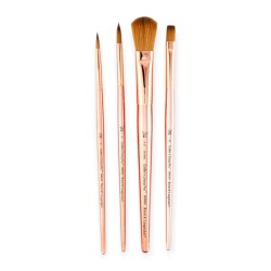 Σετ 4 Πινέλα Crafter's Choice Pro Rose Gold – Royal & Langnickel