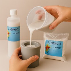 Πορσελάνη 2 Συστατικών 1750gr – Υψηλής Ποιότητας για Χύτευση & Κατασκευές