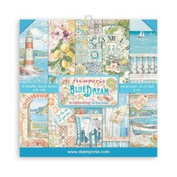 Εικόνα των χαρτιών scrapbooking Blue Dream από τον Paco Nunez - Διαστάσεις 30.5x30.5cm, βάρος 190gr