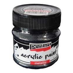 Metallic Paint 50ml Pentart  - Sparkling Silver