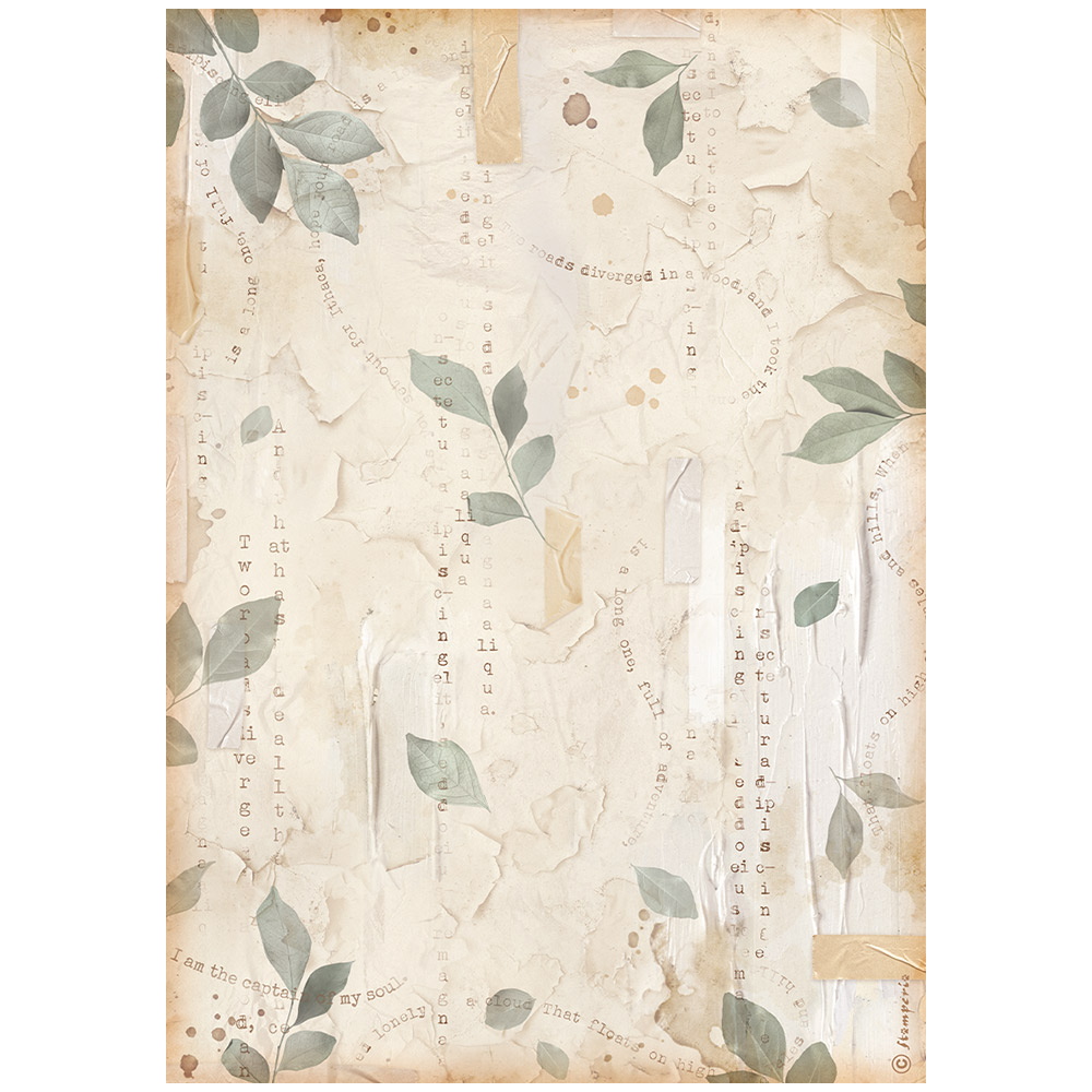 Ριζόχαρτο Create Happiness - Secret Diary Leaves A4 Stamperia