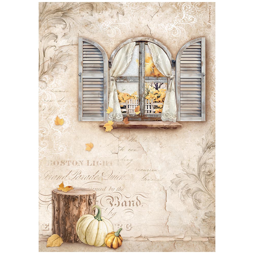 Ριζόχαρτο Golden Harmony Window A4 Stamperia