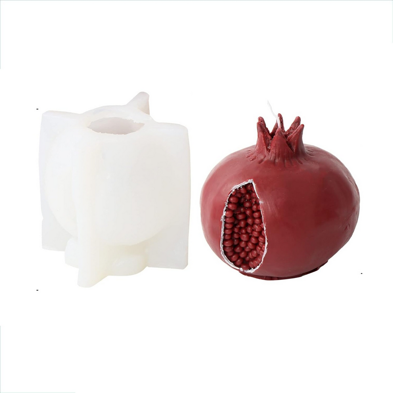 Ρόδι – Καλούπι Σιλικόνης 10.1x10.1x10cm για Ρητίνη, Κερί, Γύψο, Πορσελάνη & Χειροτεχνίες