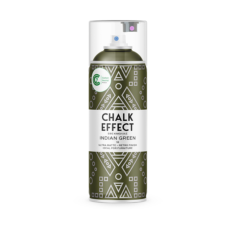 Χρώμα Spray Chalk Effect No18 Indian Green – 400ml | Ματ Απόχρωση Κιμωλίας