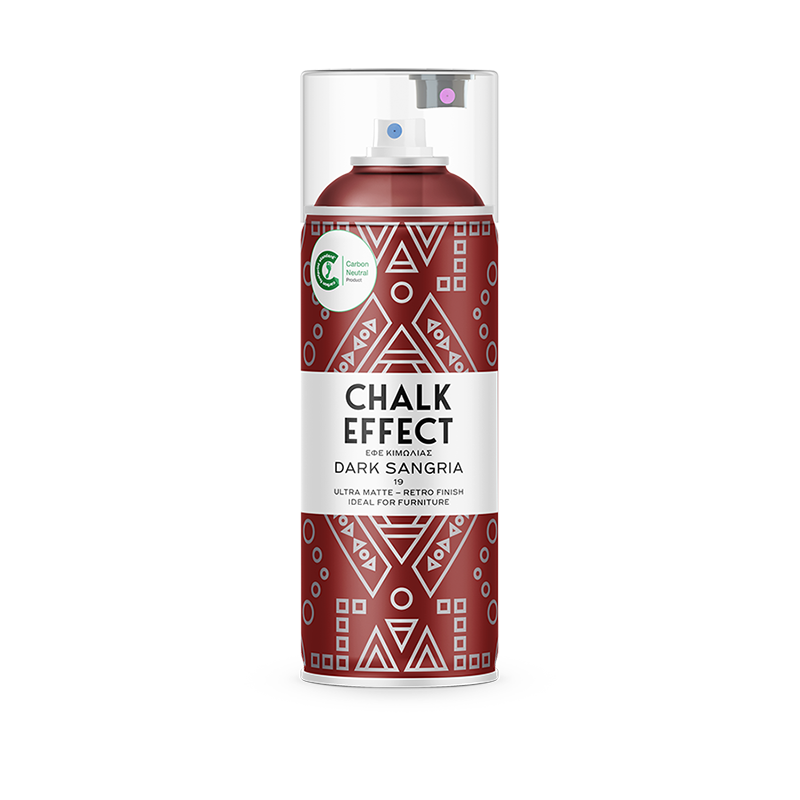 Χρώμα Spray Chalk Effect No19 Dark Sangria – 400ml | Ματ Απόχρωση Κιμωλίας
