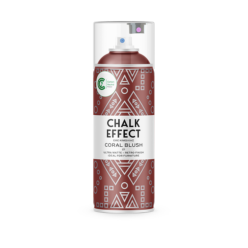 Χρώμα Spray Chalk Effect No21 Coral Blush – 400ml | Ματ Απόχρωση Κιμωλίας