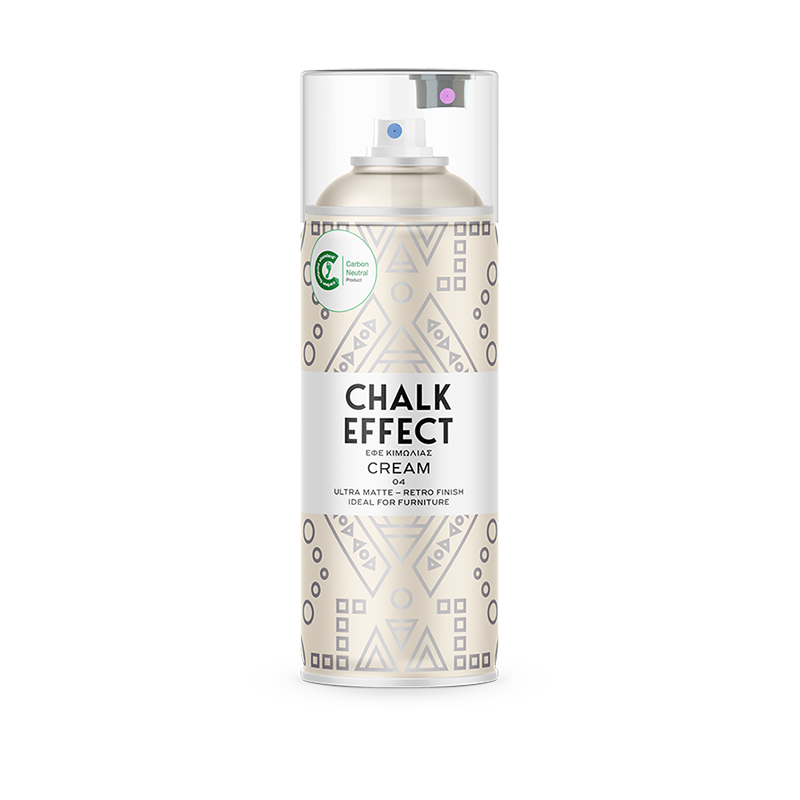 Χρώμα Spray Chalk Effect No4 Cream – 400ml | Ματ Απόχρωση Κιμωλίας