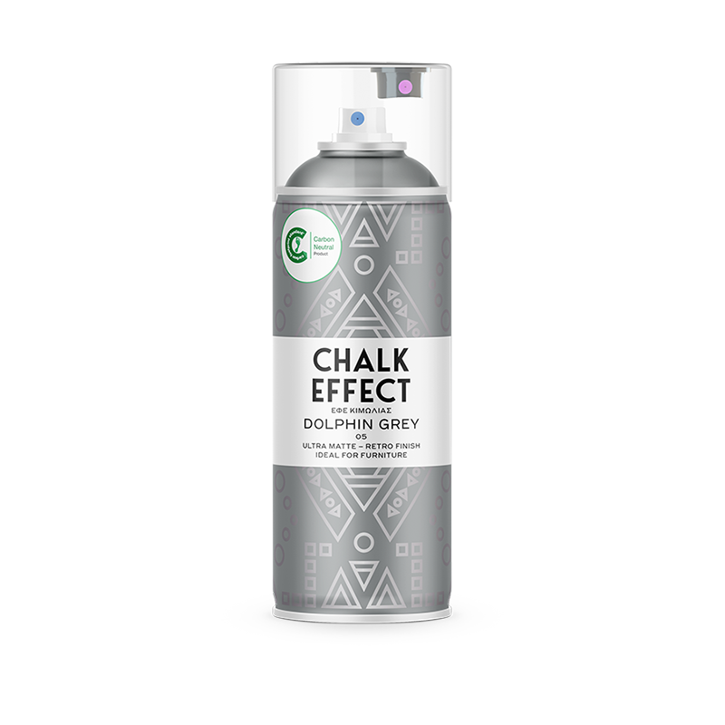 Χρώμα Spray Chalk Effect No5 Dolphin Grey – 400ml | Ματ Απόχρωση Κιμωλίας