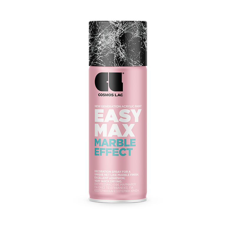 Χρώμα Spray Marble Effect – Easy Max No923 Silver 400ml