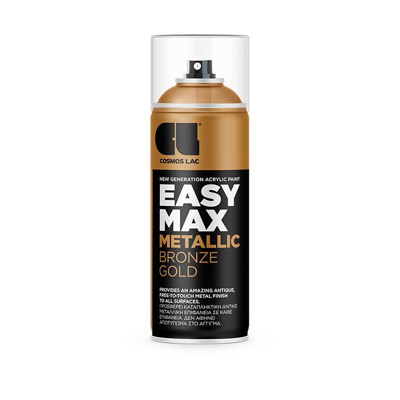 Χρώμα σε Spray 400ml Easy Max Metallic - No902 Bronze Gold