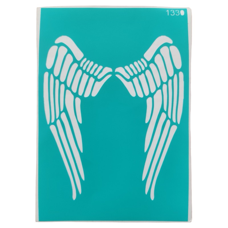 Αυτοκόλλητο Stencil Artistic Design Angel's Wings 20x14cm