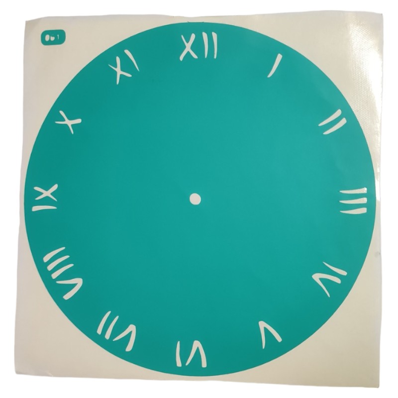 Αυτοκόλλητο Stencil Artistic Design Clock classic Latin Numbers 20x20cm