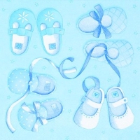 Χαρτοπετσέτες Παπούτσια Μωρουδιακά Μπλε 33x33cm