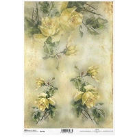 Ριζόχαρτο ITD Διάφορα λουλούδια ρομαντικό ύφος 29.7x21cm