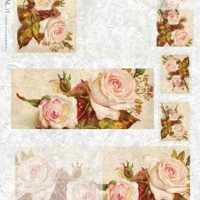 Ριζόχαρτα Κάρτες Τριαντάφυλλα Ροζ 45x32cm - Kalit