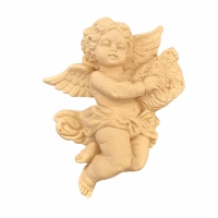 Ξυλόγλυπτο Διακοσμητικό Άγγελος 15x11cm
