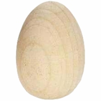 Αυγό χήνας ξύλινο H 8.5cm x 5.5 cm