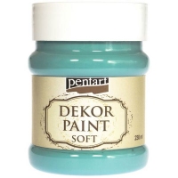 Dekor Soft Paint 230ml Pentart - Turquoise-green