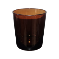 Ποτήρι γυάλινο για κερί 250ml - Χρώμα Καραμέλα 