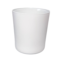 Ποτήρι γυάλινο για κερί 250ml - Χρώμα Λευκό Ματ