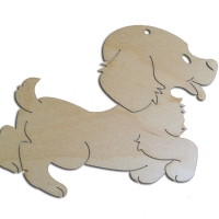 Ξύλινο Διακοσμητικό Σκυλάκι 10cm