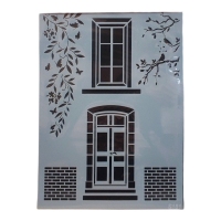 Stencil πόρτα παράθυρο 21x30cm 